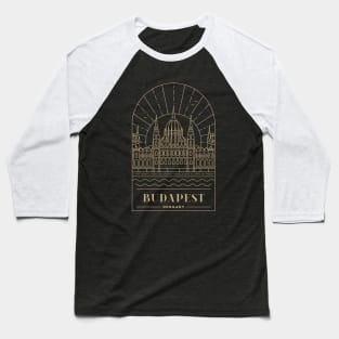 Budapest, Hungary - Gold Baseball T-Shirt